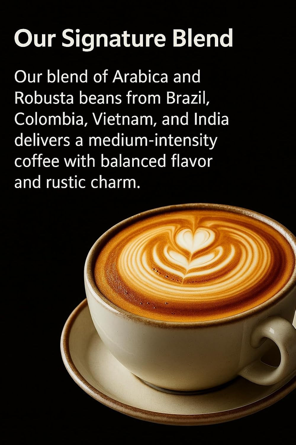 Koffiebonen 1 kg – Arabica- en Robusta-espressobonen van hoge kwaliteit, met de hand gebrand boven een houtvuur voor een rijke en aromatische koffie-ervaring met hele bonen