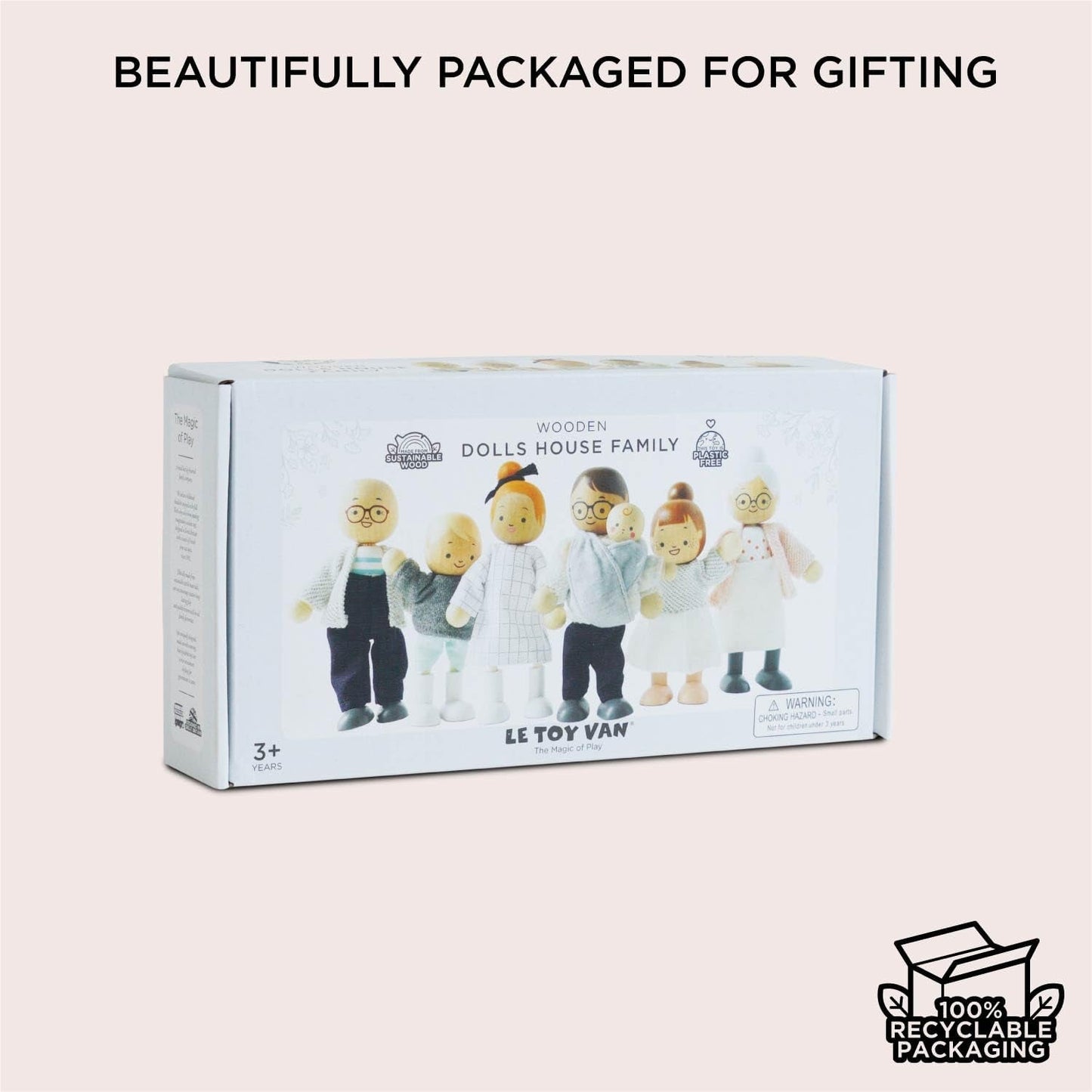 – My Doll Family houten poppenhuisspeelset | Daisylane poppenhuisaccessoiresets voor meisjes - geschikt voor kinderen vanaf 3 jaar P053