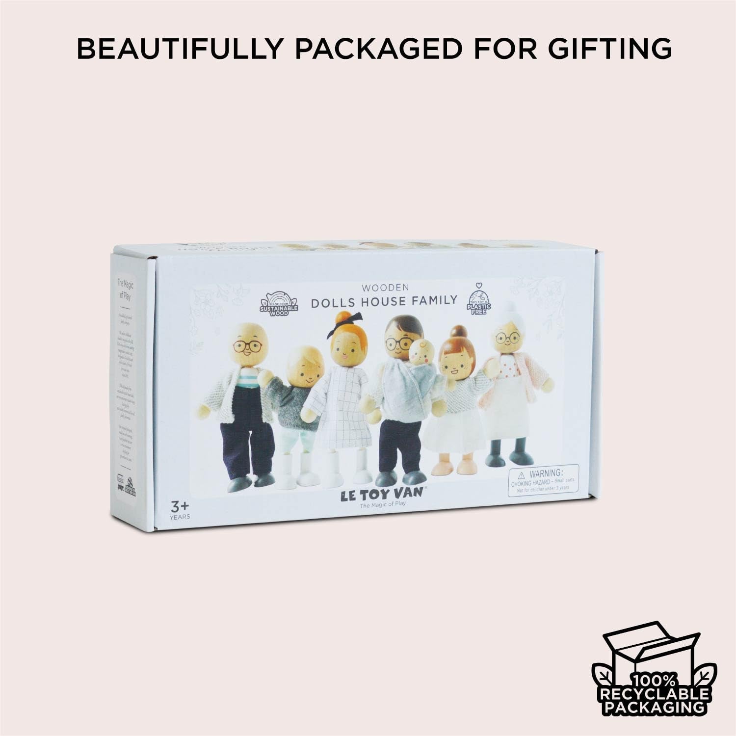 – My Doll Family houten poppenhuisspeelset | Daisylane poppenhuisaccessoiresets voor meisjes - geschikt voor kinderen vanaf 3 jaar P053