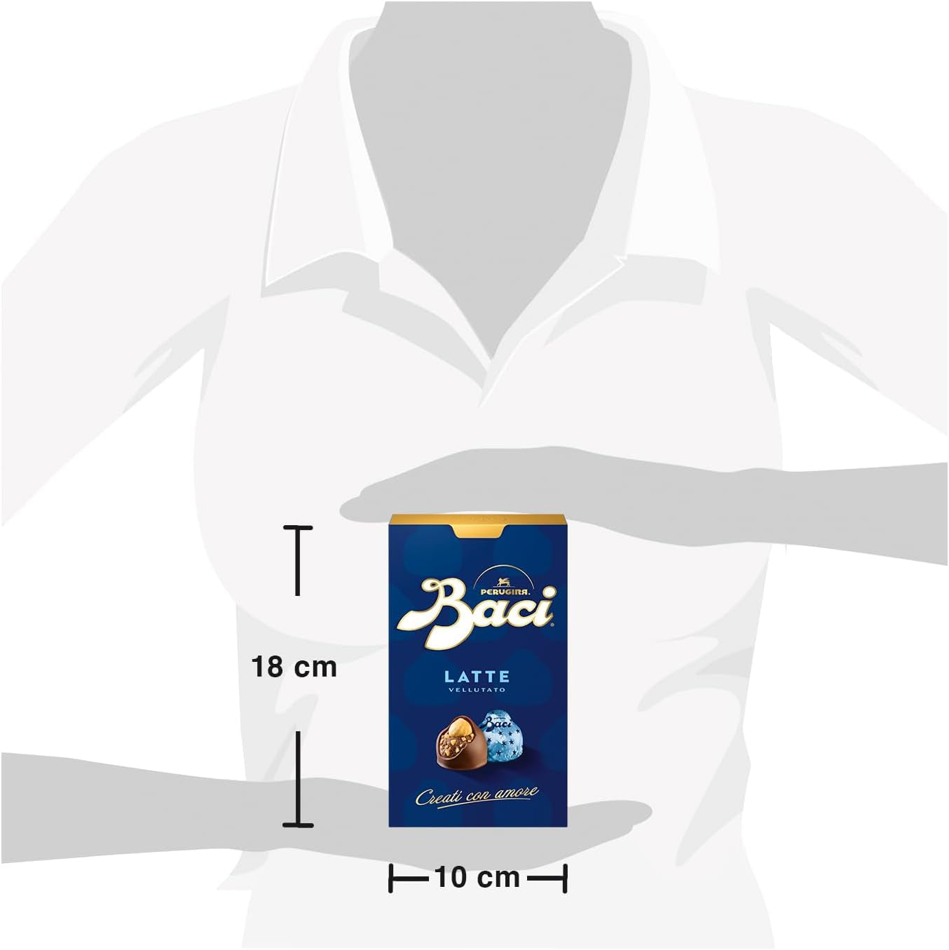 Chocolade met melkchocolade en hazelnootvulling, doos van 200 g