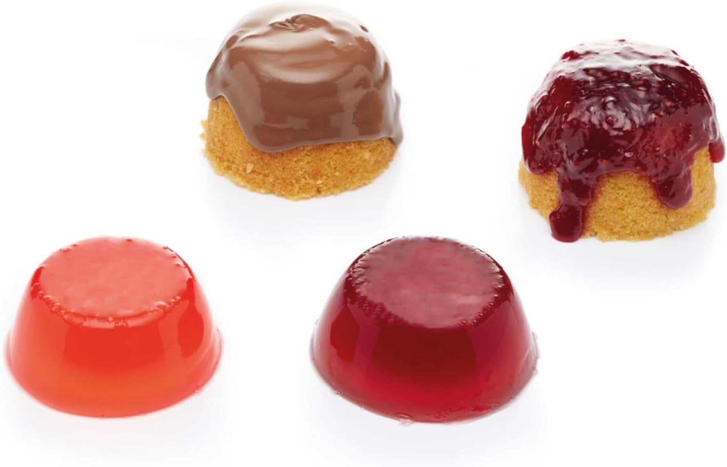 Kitchencraft Mini Puddingvormen Geanodiseerd Aluminium 7,5 cm Set van 4 Zilveren Bakvormen & Dienbladen Naty Shop