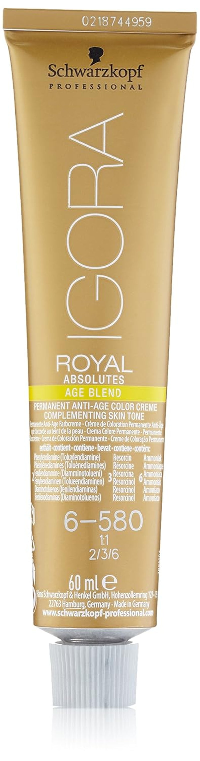 Igora Royal Absolute Age Blend Haarkleur, 7-560 Medium Chocolade Goudblond, 60ml Naty Shop Haarverf 6-850 Donkerblond Goudrood 60Ml (1 pakje)