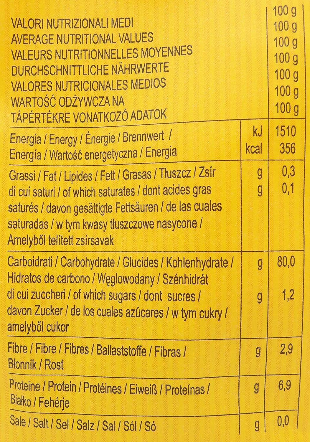 Dialsi stervormige pasta, glutenvrije maïs- en rijstpasta, brons gebakken, 100% Italiaanse ingrediënten, geen toevoegingen, kookt in 8-9 minuten, verpakking van 300 g