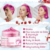 Wasbare Roze Tijdelijke Haarverf Tijdelijke Haarwas Kleur Natuurlijk Kapsel Pommade Wasbare Haarverf Voor Mannen Vrouwen Feest Cosplay Halloween Kerst Haarverf Naty Shop