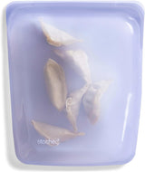 Stasher Bag Premium siliconen herbruikbare voedselzak Halve gallon Blauw Duurzaam Oven Vaatwasmachine Vriezerbestendig Milieuvriendelijk Lunchtas Voedselbereiding 1893 ml Voedselopslagdozen Naty Shop Lavendel