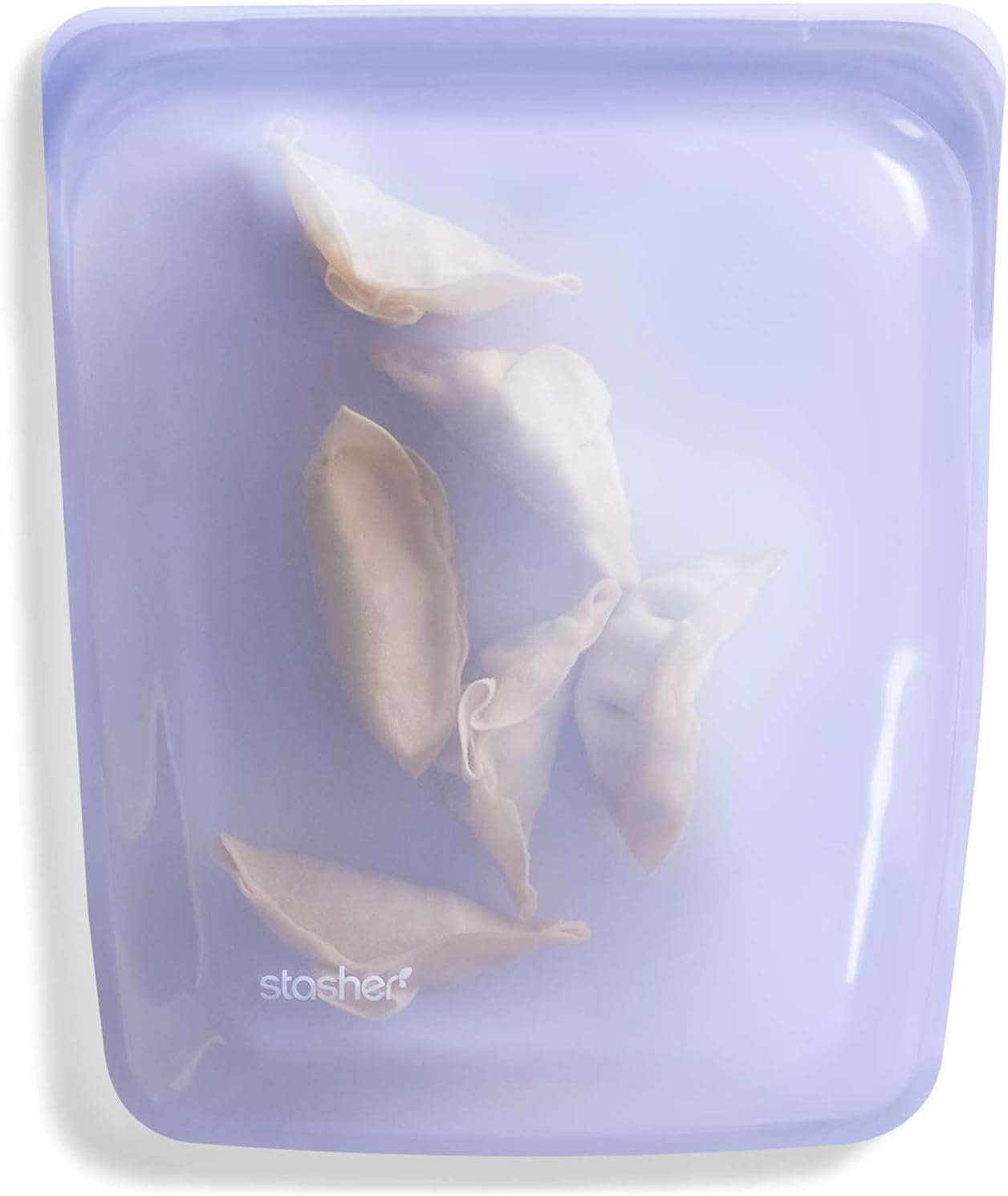 Stasher Bag Premium siliconen herbruikbare voedselzak Halve gallon Blauw Duurzaam Oven Vaatwasmachine Vriezerbestendig Milieuvriendelijk Lunchtas Voedselbereiding 1893 ml Voedselopslagdozen Naty Shop Lavendel