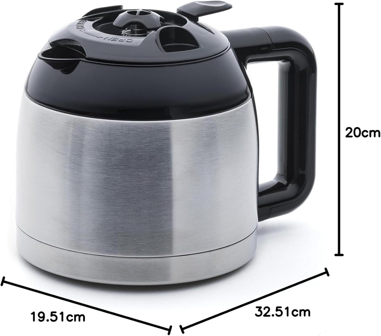 SYBF-CM025 Heet koffiezetapparaat, RVS, 1,2 liter, RVS