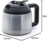 SYBF-CM025 Heet koffiezetapparaat, RVS, 1,2 liter, RVS