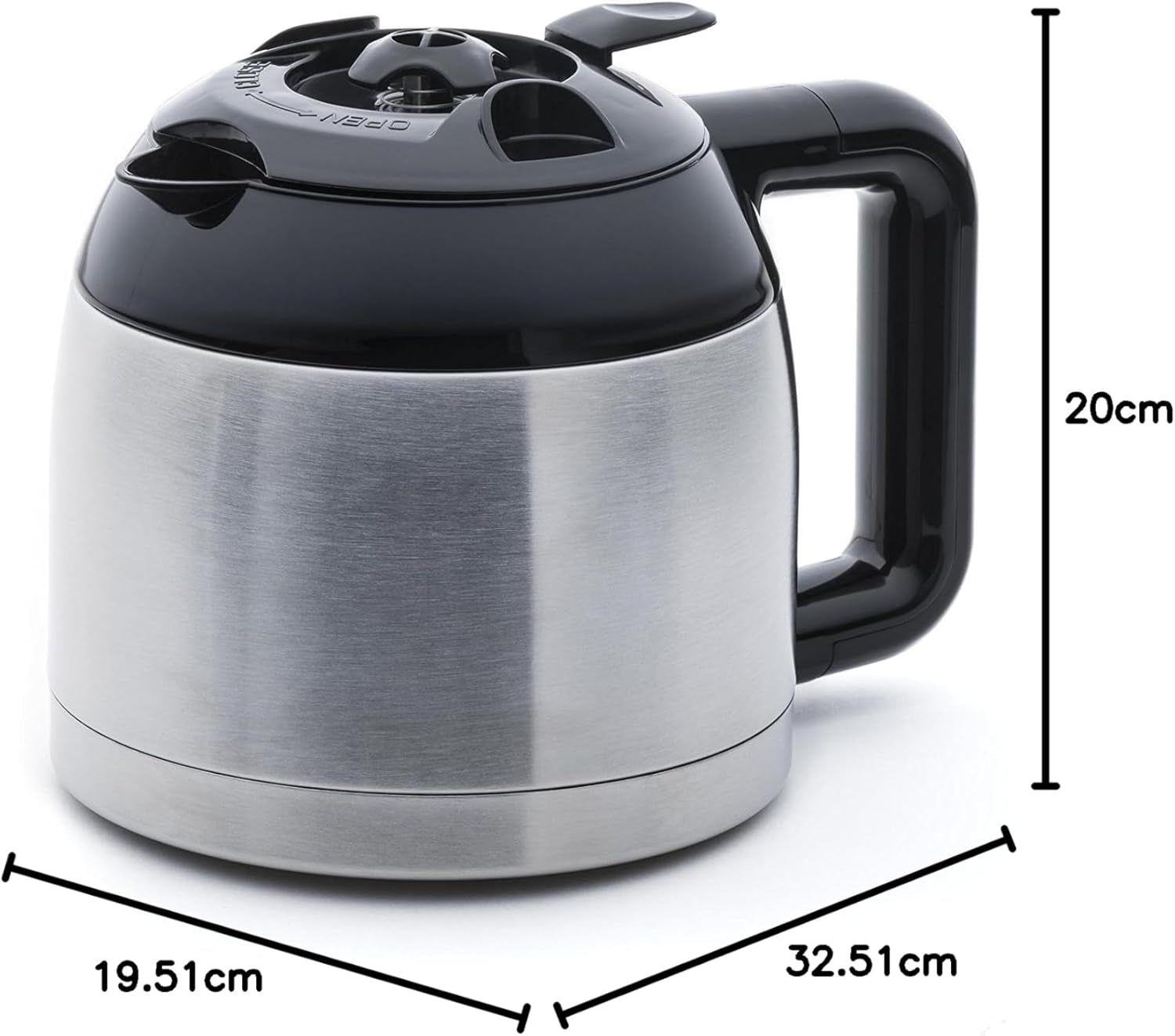 SYBF-CM025 Heet koffiezetapparaat, RVS, 1,2 liter, RVS