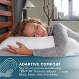 TEMPUR-PEDIC Tempur-Cloud Prohi-kussen, traagschuim, wit/weelderige tuin, kingsize standaardkussens Naty Shop
