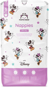 Mama Bear Disney Ultra Dry Luiers Maat 4 (8-14 kg), Wit, 84 stuks (1 pak) Naty Shop Maat 5 (10-16 kg) Enkel pakket
