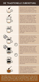 VietBeans Traditional – Ganze Kaffeebohnen – Traditionelle Trommelröstung - Hochwertiger vietnameesischer Kaffee – Geeignet für Fullyautomaten - 250g