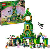 LEGO Wicked Welcome to Emerald City, torenspeelgoed, minipoppen van Glinda en Elphaba, cadeau voor filmfans en 9-jarige meisjes en jongens die van poppenhuizen houden 75684 Bouwsets Besuche in LEGO-Store Standaard titel