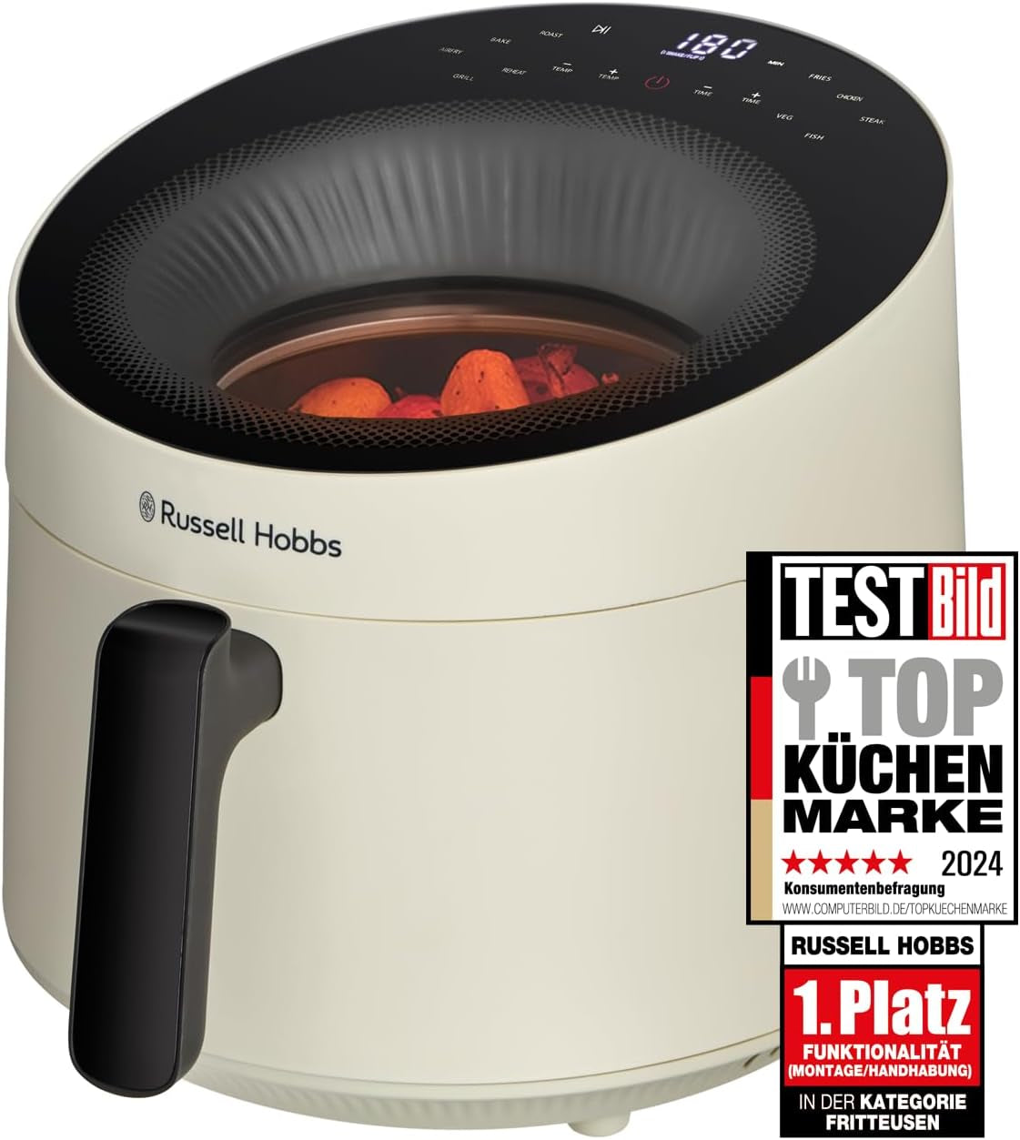 Russell Hobbs Airfryer, 5 liter, 10 programma's, kijkvenster Apparaten Naty Shop Cream