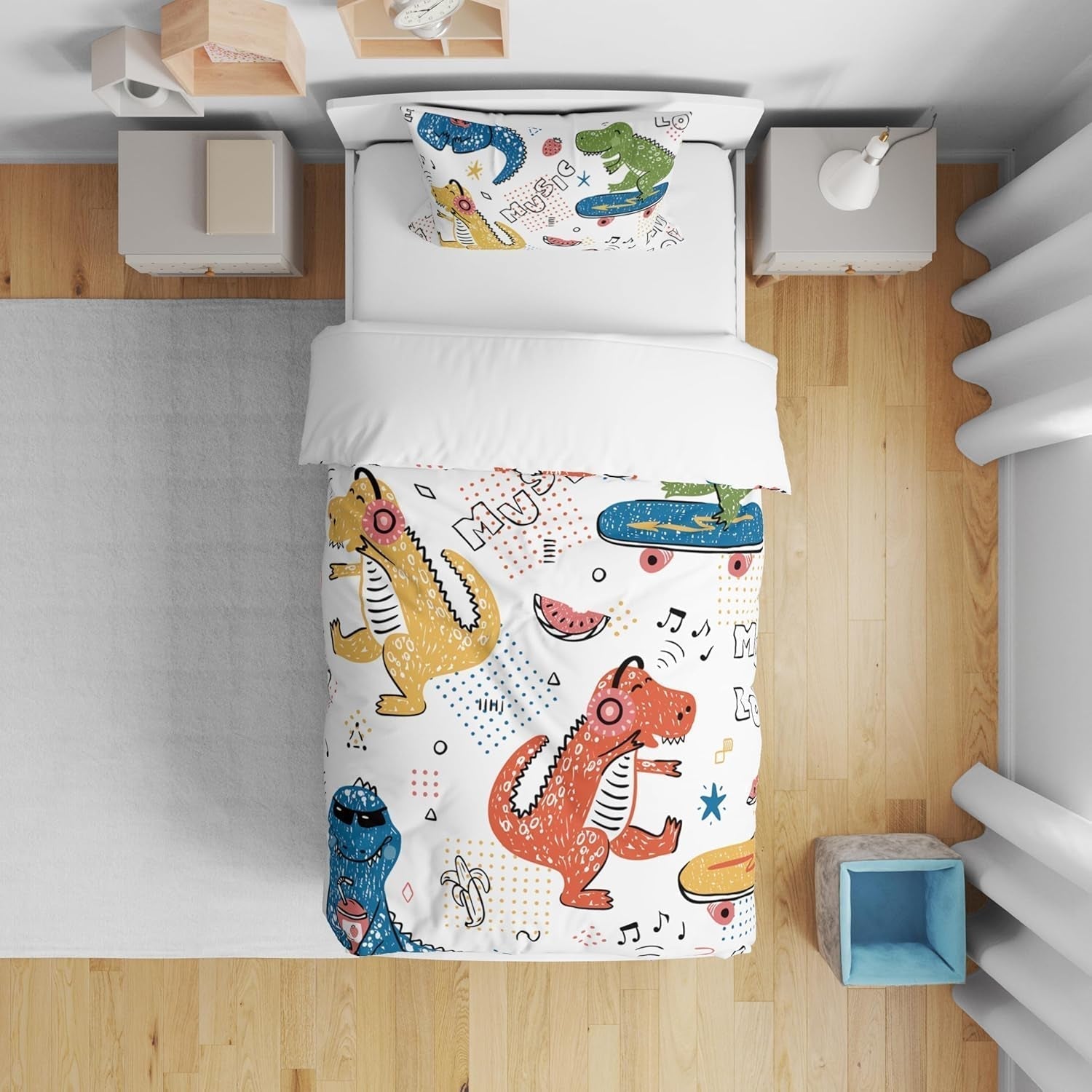 Beddengoed voor kinderen, jongens, diverse modellen, met ritssluiting, microvezel polyester Beddengoed - kinderen Naty Shop
