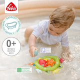 Fehn kikkerbadnet - Babybadspeeltje voor in bad - Drijvend waterspeelgoed voor vrolijk badplezier - Badspeelgoed voor baby's en peuters vanaf 0+ maanden Babyspeelgoed Naty Shop
