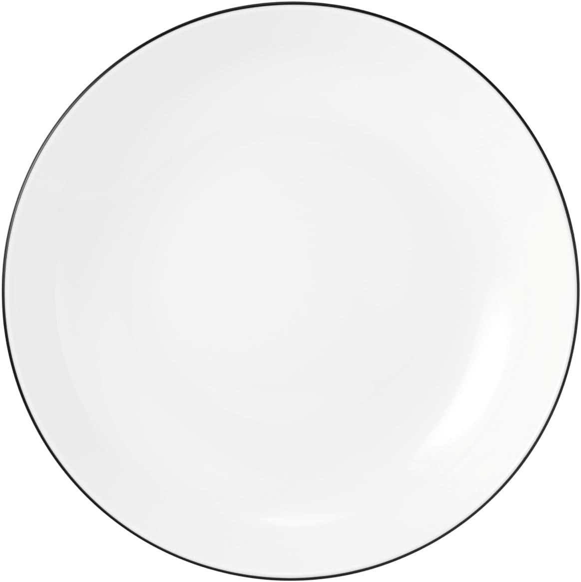 Seltmann Weiden serviesset 001.737148 Lido - 6 dinerborden + 6 onderborden - 12 delig - Black Line