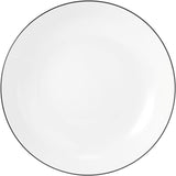 Seltmann Weiden serviesset 001.737148 Lido - 6 dinerborden + 6 onderborden - 12 delig - Black Line