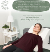 Leeskussen voor bed en bank, comfortabel rugkussen met traagschuim, anti-refluxkussen kan worden gebruikt als bedkussen, rugleuning of hoofdeinde, comfortabel bedkussen als aangename rugsteun