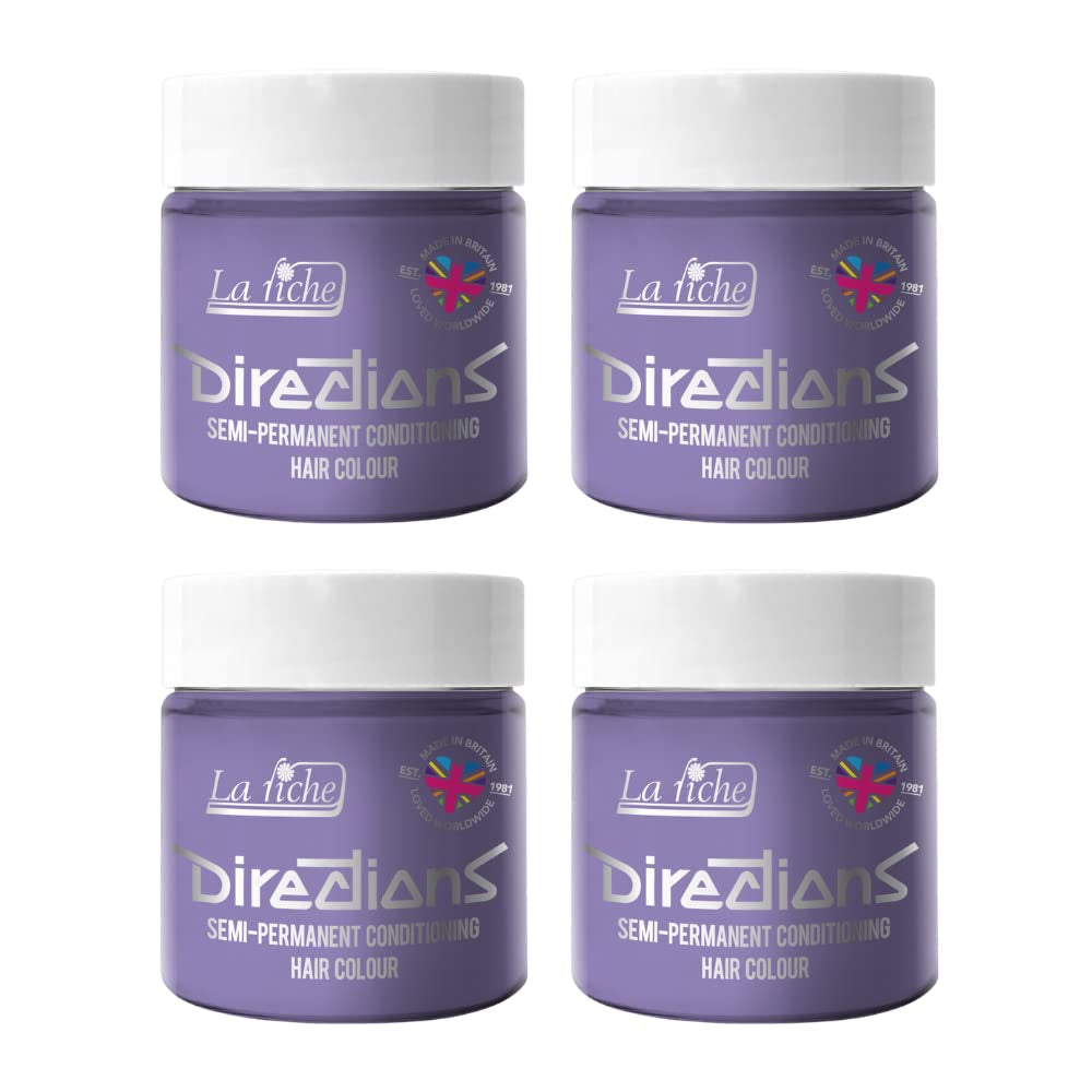 Directions semi-permanente haarkleuring 100 ml doos 4 pack (Pillarbox Red) Haarverf Naty Shop Antiek Mauve 100 Ml (pak van 4)