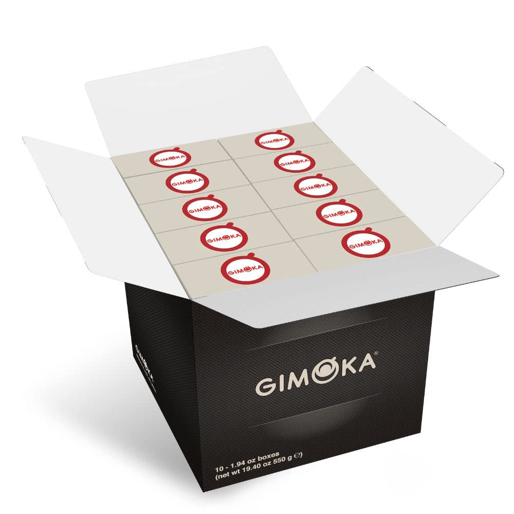 Gimoka Kaffeekapseln Espresso Intenso, Intensität 12/13-100 Kapsel - Compatibel met Nespresso* Haushalts-Espressomaschinen - 100 Stück (10 x 10 Getränke) - Hergestellt in Italien