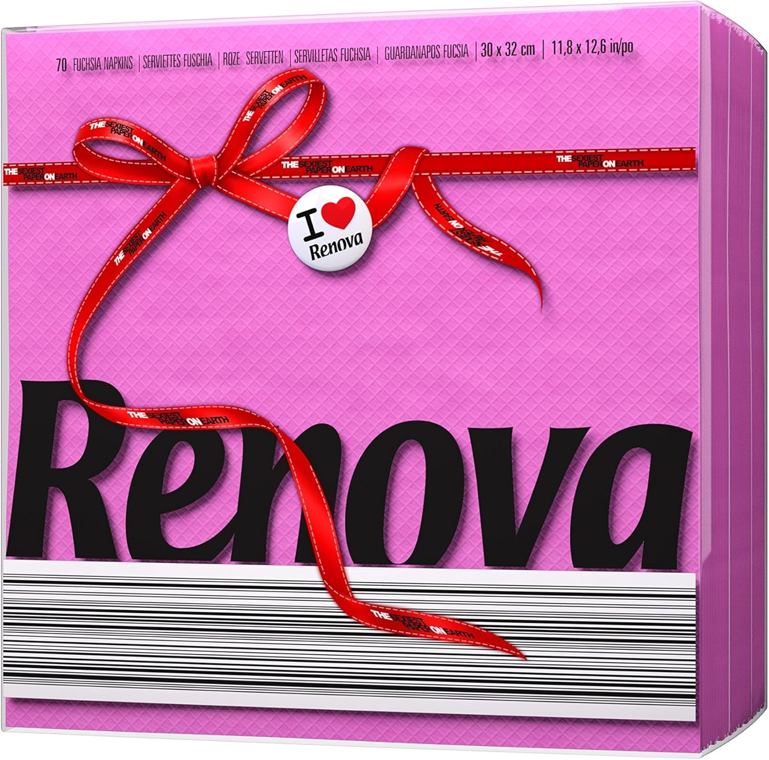 Renova Red Label Fuchsia Papieren Servetten - 70 Servetten