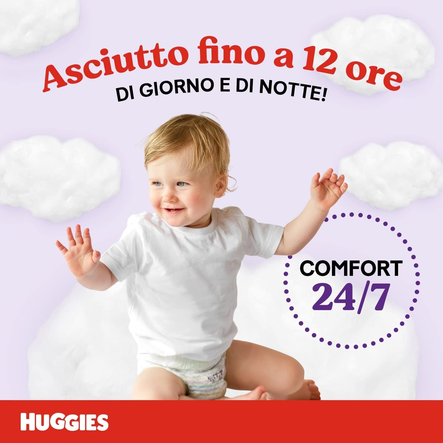 Huggies Ultra Comfort-luiers, maat 4 (9-14 kg), verpakking van 72 luiers