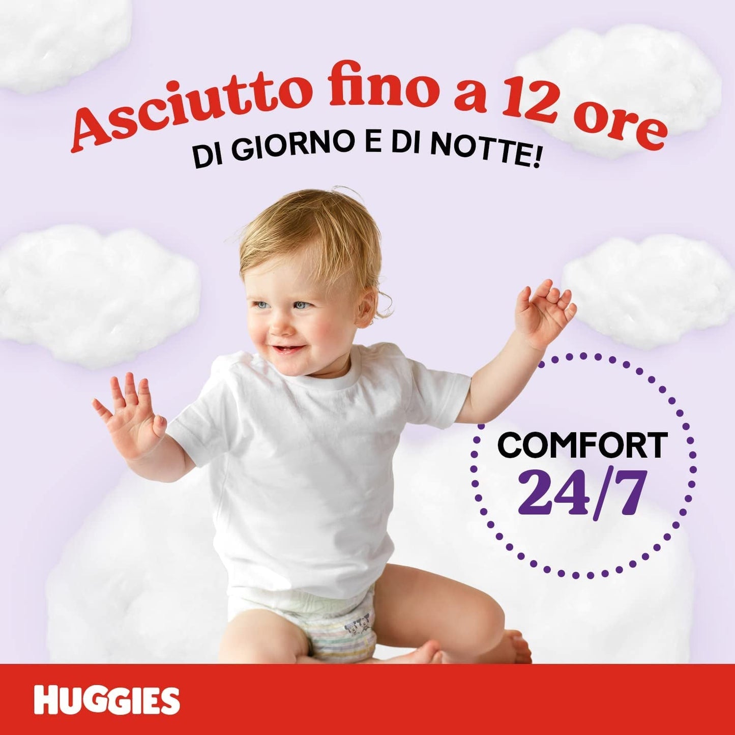 Huggies Ultra Comfort-luiers, maat 5 (12-17 kg), 56 stuks