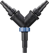 OASE 56668 Y-verdeler 1 1/2 inch, zwart - waterverdeler, universele trapfitting, verdeler, pompaccessoire