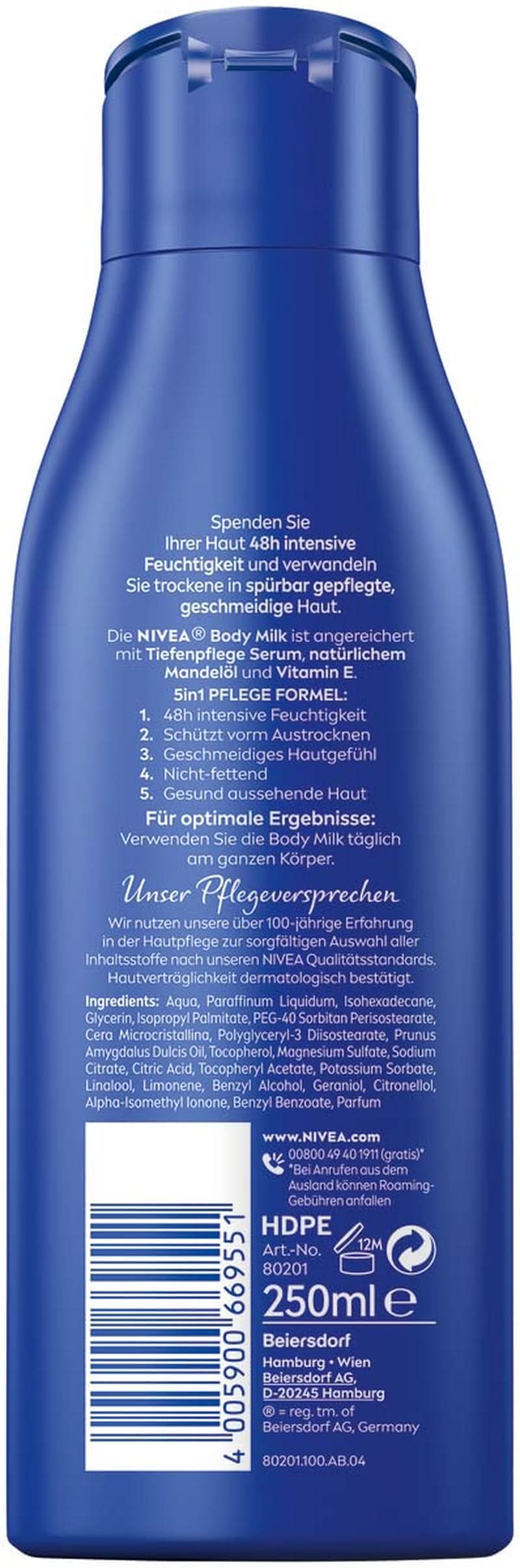 NIVEA Rijke Lichaamsmelk, 250 ml Cosmetica en schoonheid Naty Shop