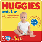 Huggies Unistar luiers, maat 4 (7-14 kg), verpakking van 128 luiers (basis)