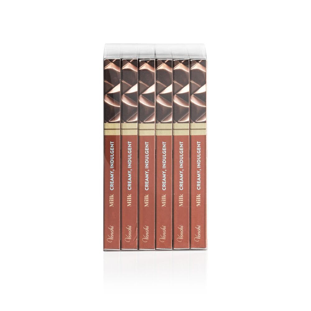 Venchi - Set van 6 verschillende soorten melkchocoladerepen, 468 g - Glutenvrij - Cadeau-idee