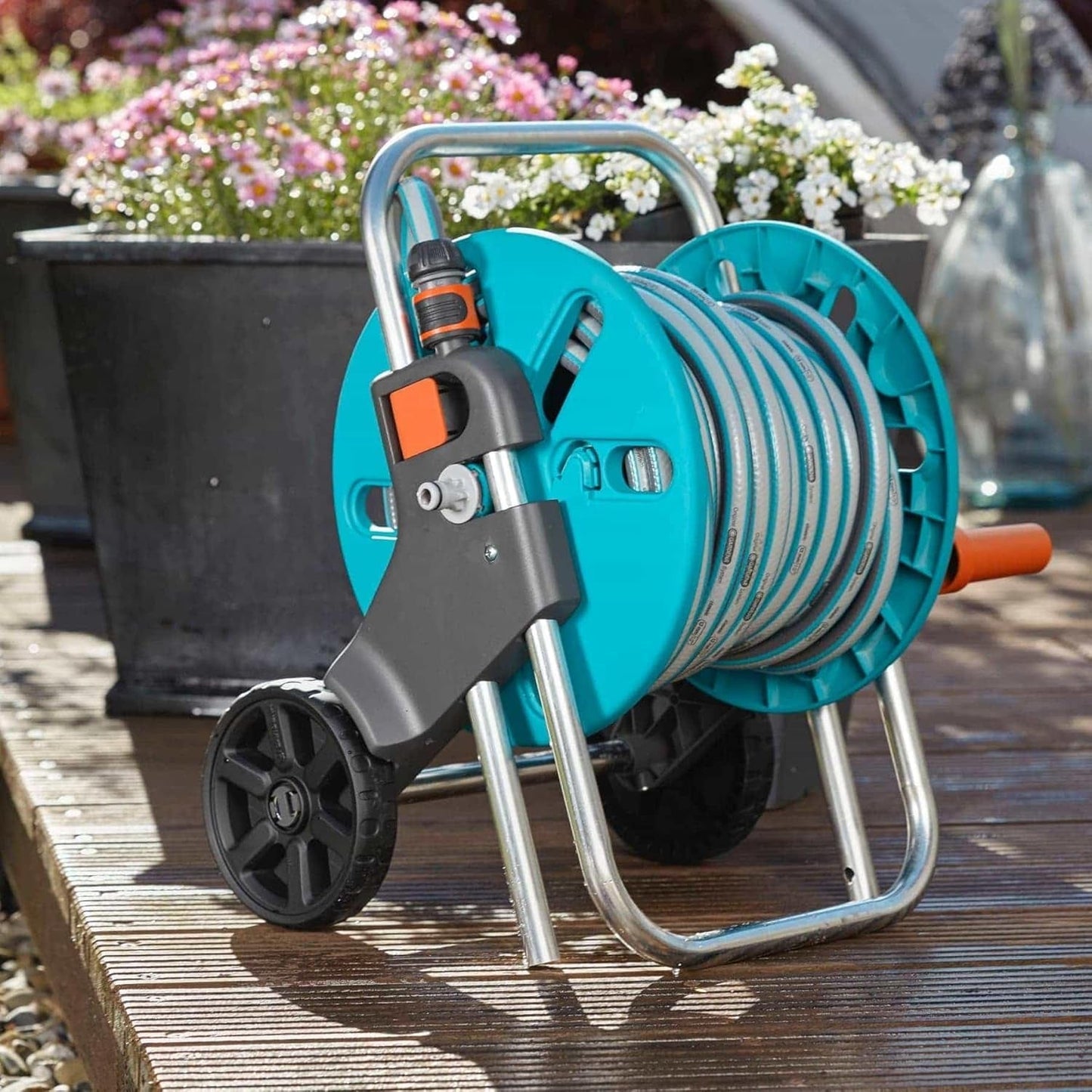 GARDENA CleverRoll S slangenwagen, slanghaspel, compacte opslag (18500-20)