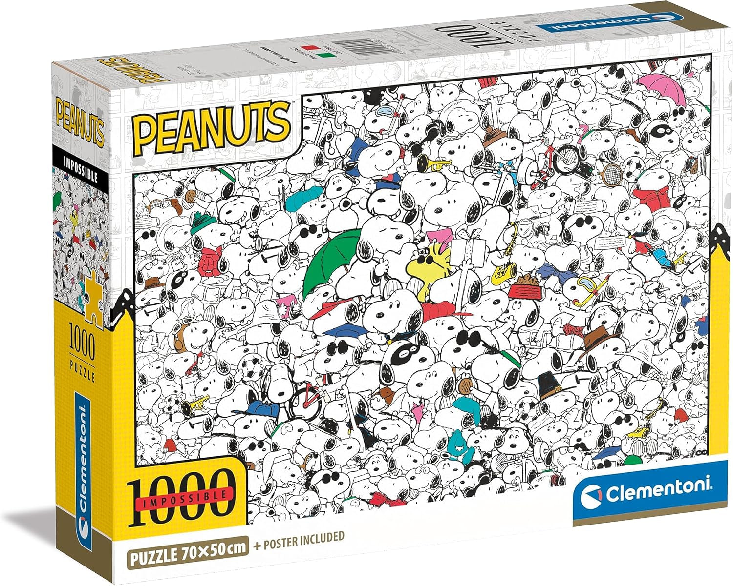 Clementoni - 39804 - Onmogelijke puzzel Pinda's - Puzzel van 1000 stukjes voor volwassenen en 14-jarigen, vaardigheidsspel voor het hele gezin Puzzel Naty Shop Standaardtitel