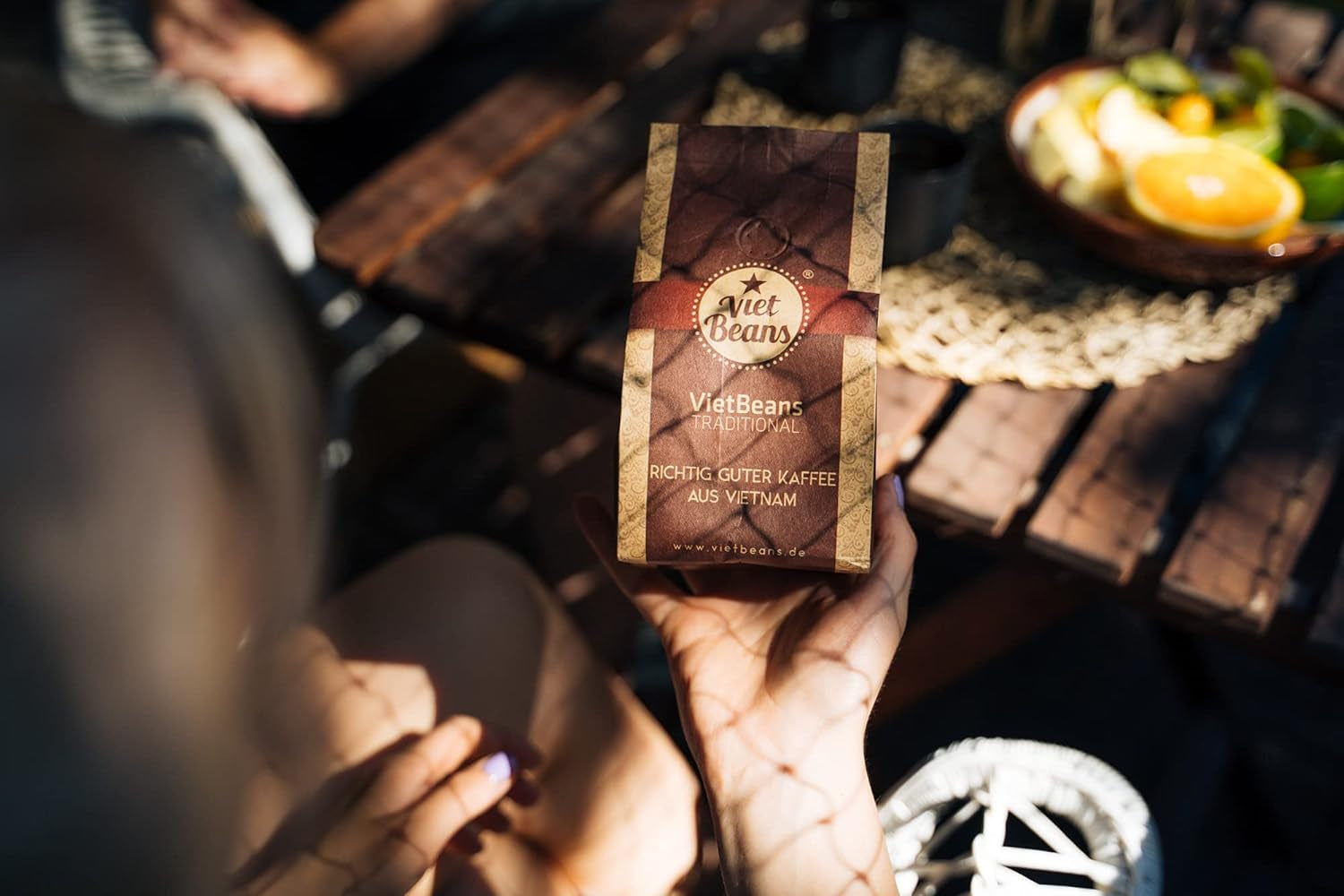 VietBeans Traditional – Ganze Kaffeebohnen – Traditionelle Trommelröstung - Hochwertiger vietnameesischer Kaffee – Geeignet für Fullyautomaten - 250g