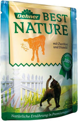 Dehner Best Nature Katzenfutter Multipack, Nassfutter, voor ausgewachsene Katzen, je 2 x Kalb / Wild / Huhn / Kaninchen, 8 x 85 g Zak (680 g)