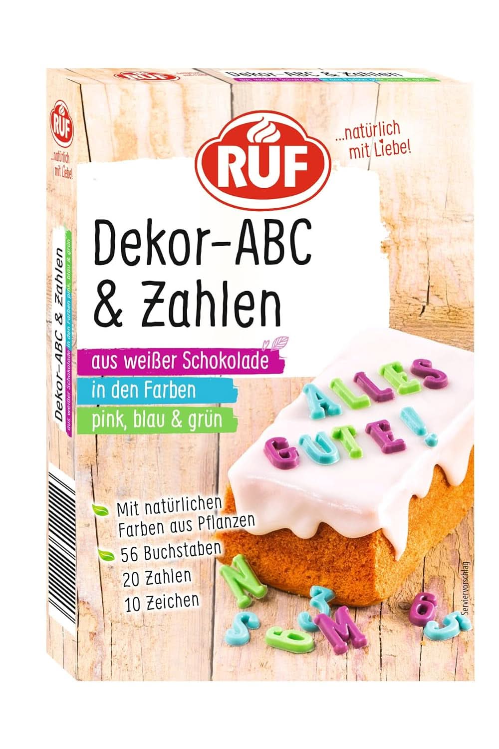 RUF Mini Marshmallows, pastelkleuren, 45 gram Naty Shop Letters + Cijfers 32 gram