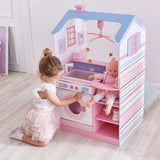 Olivia'S Little World Teamson Kids 18 inch babypoppen Houten poppenhuis Dubbelzijdig kinderkamer TD-11460W Poppenhuizen Naty Shop