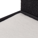 Relaxdays Katzenhöhle, opvouwbaar, 3 Liegeplätze, Katzenhaus mit Kratzfläche, HBT: 36,5x112x41 cm, Katzenversteck, schwarz