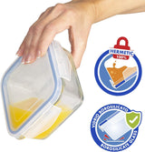 Max Home 8-pack glazen luchtdichte containers Magnetron glazen lunchbox Hersluitbare voedselcontainers 550 ml doorzichtige deksels Voedselcontainers (16538) Voedselbewaardozen Naty Shop