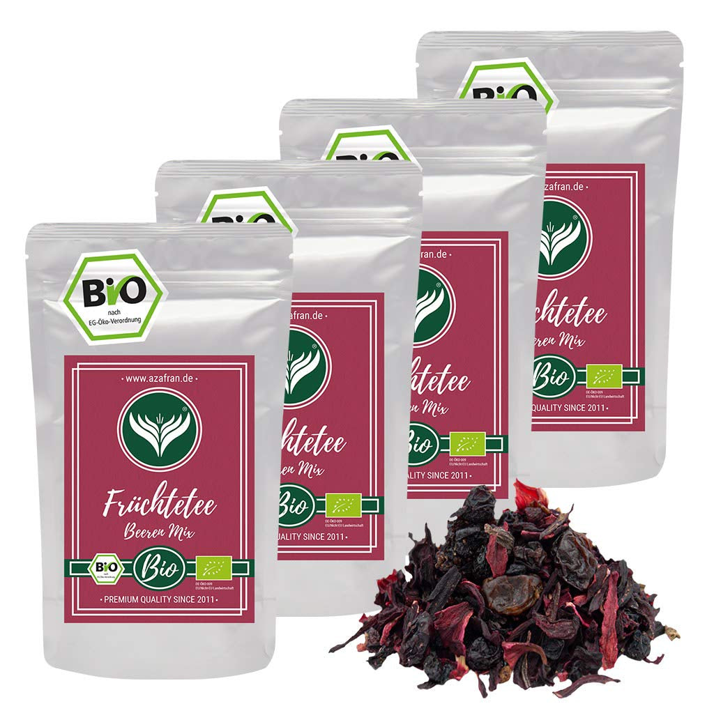 Azafran BIO Vruchtenthee Mengsel van rode vruchten 250 g