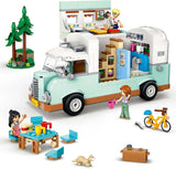 LEGO Friends Caravan, rollenspel-bouwset met een speelgoedcaravan, cadeau voor meisjes vanaf 7 jaar, creatieve speelset met 3 minifiguren en figuur van een fretdier 42663 Bouwsets Besuche in LEGO-Store