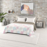 Zomerdekbed met fantasieprint, polyestervulling, Bloemblaadjes, 260X270Cm Dekbedden en dekbedden Naty Shop Molecule 260X270Cm