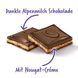 Milka Black Milk – Pure pure chocoladechocolade met melk en romige nougatvulling – 85 g (verpakking van 5)