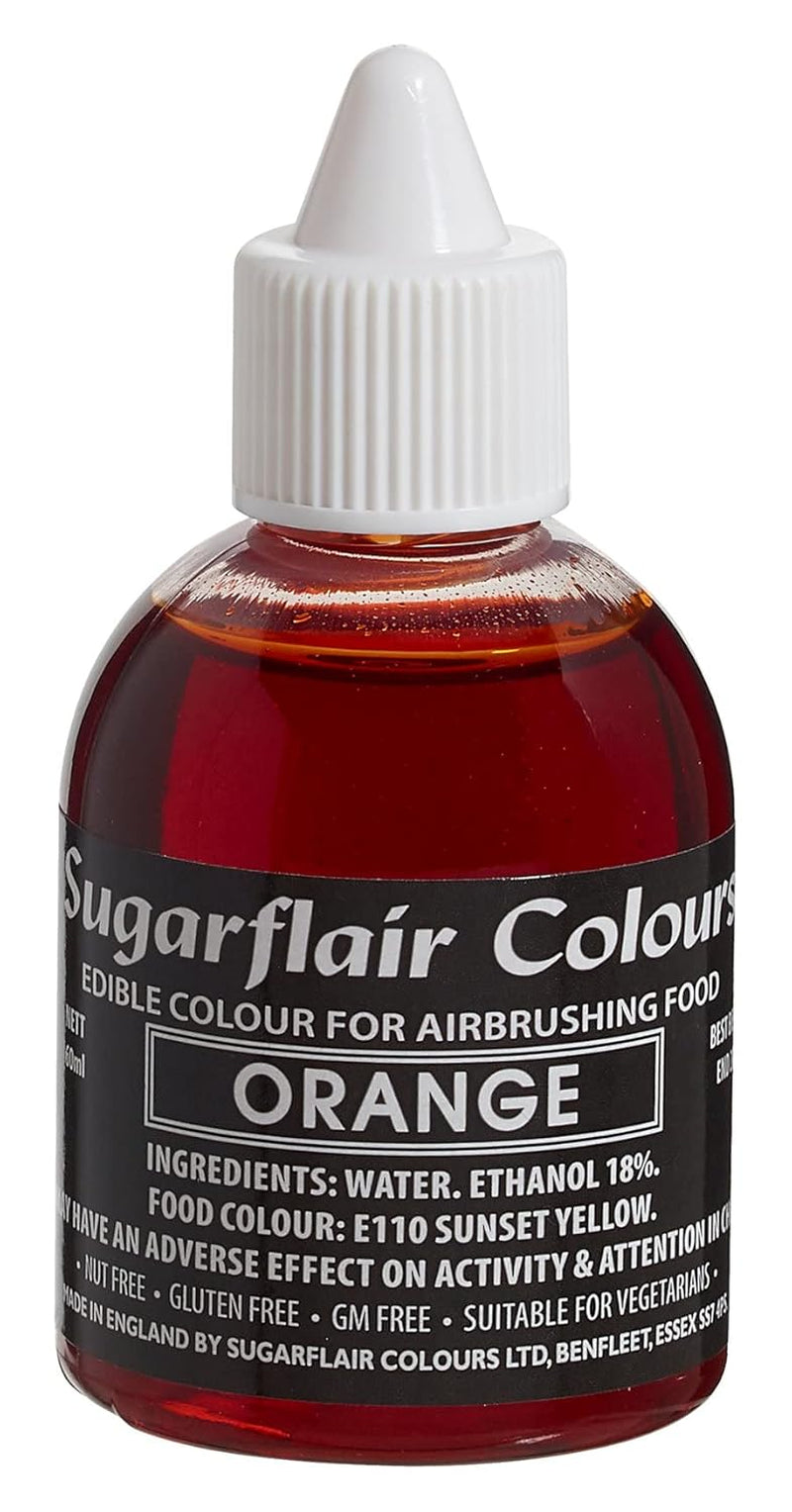 Sugarflair Airbrush Kleurstof Gouden Goud Eetbare Vloeibare Kleurstof Airbrush Kleurcakes Muffins Glazuur en Taartdecoratie - 60ml