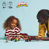LEGO Marvel actieplezier met spin en electro in hun dino-speedsters, bouwbare superheldenauto voor jongens en meisjes vanaf 4 jaar, heldenset met speelgoedauto, Spidey en zijn supervrienden 11198 Bouwsets Beuche in LEGO-Store