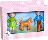 HABA 306147 - Little Friends speelset grootouders, flexibele poppen en dieren vanaf 3 jaar, veelkleurig