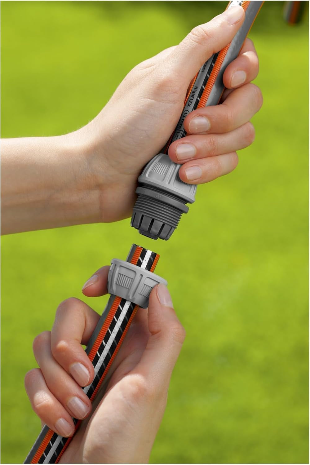 Gardena 13 mm (1/2 inch) en 15 mm (5/8 inch) Reparateur: Snelle en eenvoudige slangreparatie zonder gereedschap, Power Grip, hoge klemkracht, in doos (18232-20)