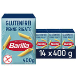 Barilla Penne Rigate glutenvrije pasta gemaakt van heerlijke maïs en rijst - perfect voor mensen met coeliakie of glutenintolerantie (14 x 400 g)