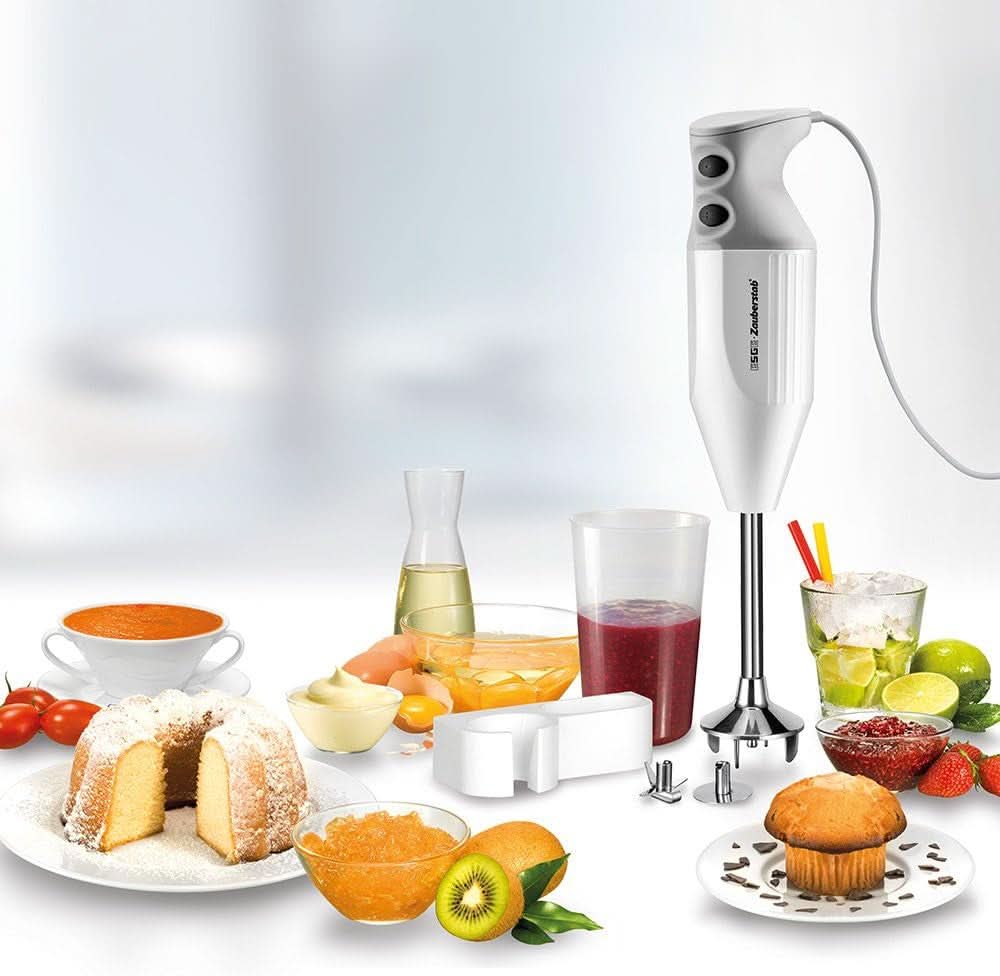 Esge-Zauberstab M 122 S, Stabmixer Weiß, Mit Zubehör, Bis 14.000 U/Min, 90310 Keuken Naty Shop